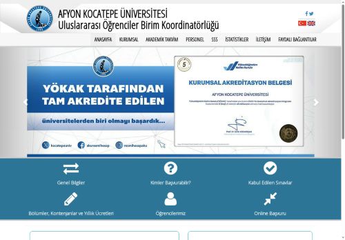 Uluslararası Öğrenciler Birim Koordinatörlüğü | AKÜ