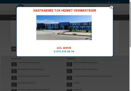 HAYVAN HASTANESİ | AFYON KOCATEPE ÜNİVERSİTESİ