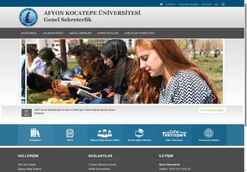 Genel Sekreterlik | AKÜ