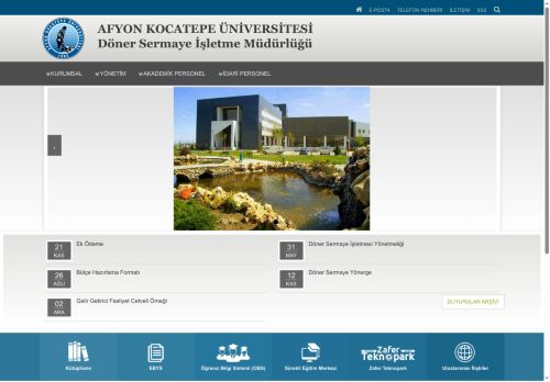 Döner Sermaye İşletme Müdürlüğü | AKÜ