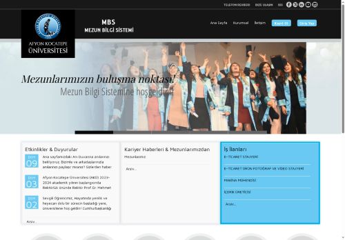 Afyon Kocatepe Üniversitesi Mezun Bilgi Sistemi