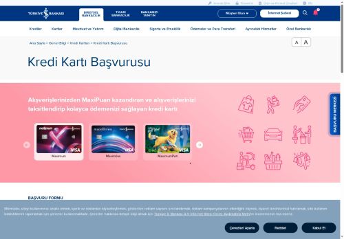 Kredi Kartı Başvurusu - Anında Online Başvurun | Türkiye İş Bankası