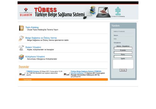 Entegre E-Kütüphane Sistemi