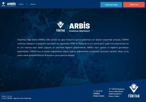 ARBİS - Araştırmacı Bilgi Sistemi