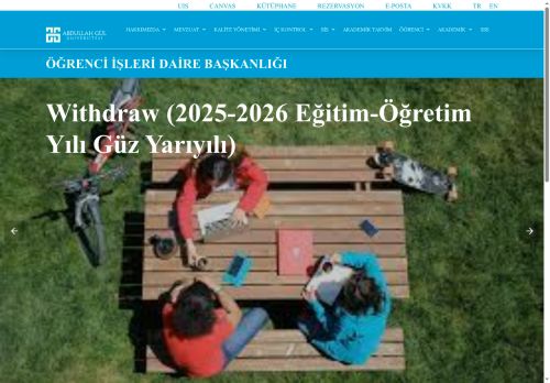 Öğrenci İşleri Daire Başkanlığı | Abdullah Gül Üniversitesi