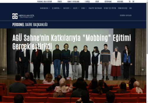 Personel Daire Başkanlığı | Abdullah Gül Üniversitesi