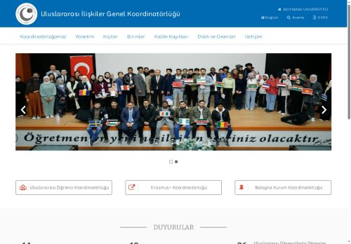 Uluslararası İlişkiler Genel Koordinatörlüğü | ADYU