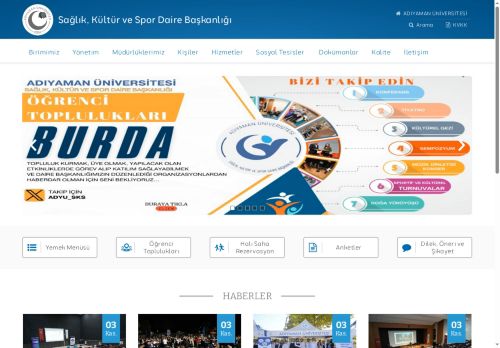 Sağlık, Kültür ve Spor Daire Başkanlığı | ADYÜ