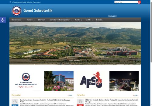 AFSÜ Genel Sekreterlik - Sağlığın Üniversitesi...AFSÜ Genel Sekreterlik | Sağlığın Üniversitesi…
