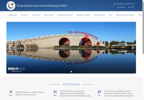 Proje Geliştirme ve Koordinasyon Ofisi | ADYÜ