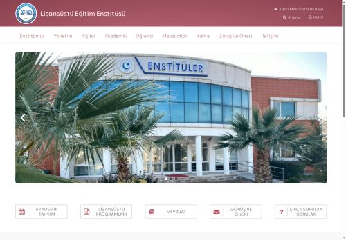 Lisansüstü Eğitim Enstitüsü | ADYÜ