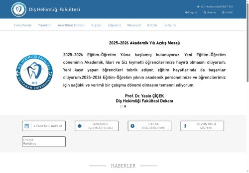 Diş Hekimliği Fakültesi | ADYÜ