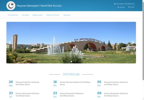 Hayvan Deneyleri Yerel Etik Kurulu | ADYÜ