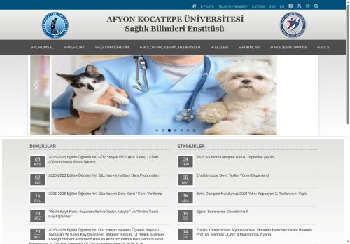 Sağlık Bilimleri Enstitüsü | AKÜ