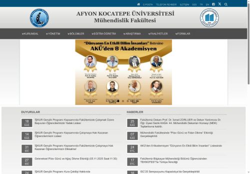 Mühendislik Fakültesi | AKÜ