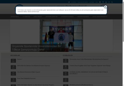 Spor Bilimleri Fakültesi | AKÜ