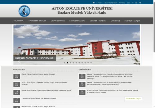 Dazkırı Meslek Yüksekokulu | AKÜ