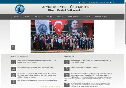 Dinar Meslek Yüksekokulu | AKÜ