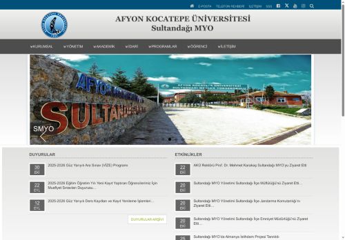 Sultandağı MYO | AKÜ