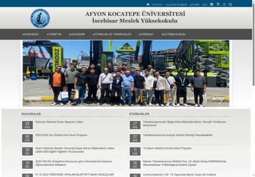 İscehisar Meslek Yüksekokulu | AKÜ
