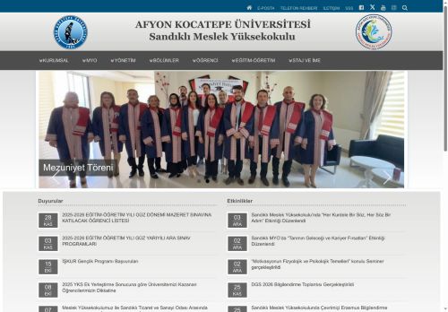 Sandıklı MYO | AKÜ