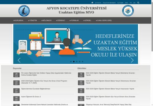 Uzaktan Eğitim MYO | AKÜ