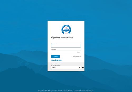 Zimbra Web Client Sign In