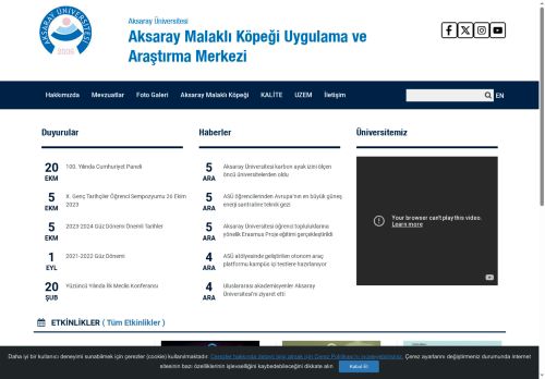 Aksaray Malaklı Köpeği Uygulama ve Araştırma Merkezi