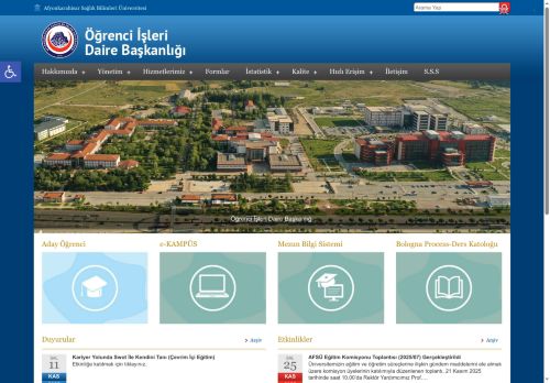 AFSÜ Öğrenci İşleri Daire Başkanlığı - Bir başka Afyon Sağlık Bilimleri Üniversitesi sitesiAFSÜ Öğrenci İşleri Daire Başkanlığı | Bir başka Afyon Sağlık Bilimleri Üniversitesi sitesi