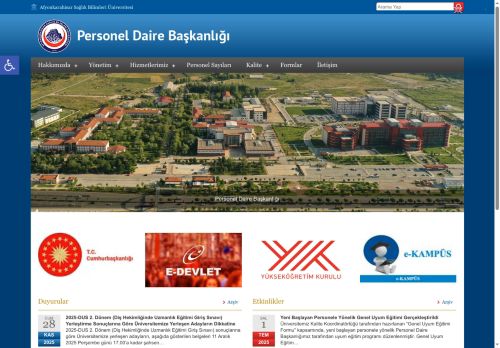 Personel Daire Başkanlığı - AFSU Sağlığın ÜniversitesiPersonel Daire Başkanlığı | AFSU Sağlığın Üniversitesi