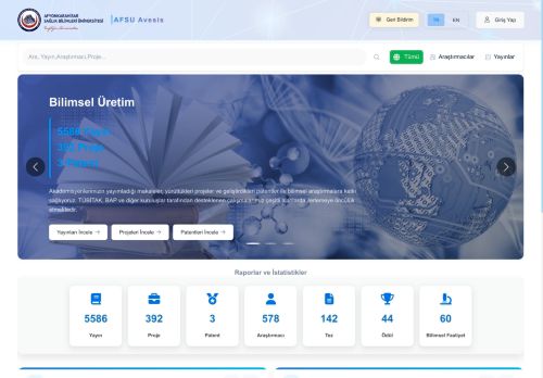Afyonkarahisar Sağlık Bilimleri Üniversitesi - AFSU Avesis