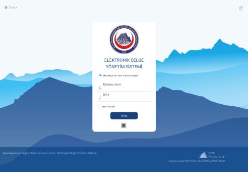 Afyonkarahisar Sağlık Bilimleri Üniversitesi - Giriş Sayfası