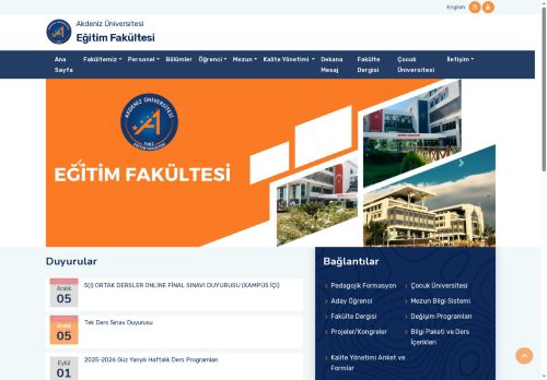 Eğitim Fakültesi-Ana Sayfa