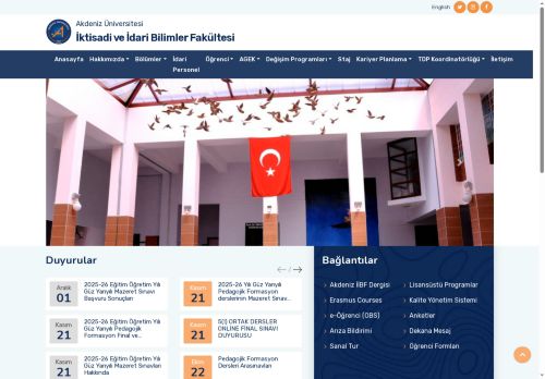 İktisadi ve İdari Bilimler Fakültesi-Ana Sayfa
