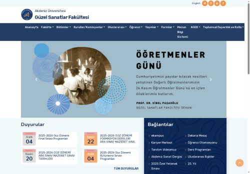 Güzel Sanatlar Fakültesi-Ana Sayfa