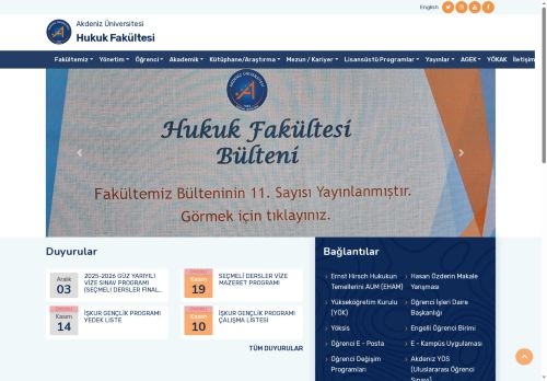 Hukuk Fakültesi Dekanlığı-Ana Sayfa