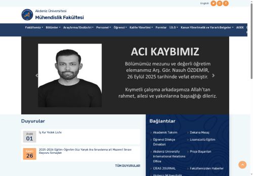 Mühendislik Fakültesi-Ana Sayfa