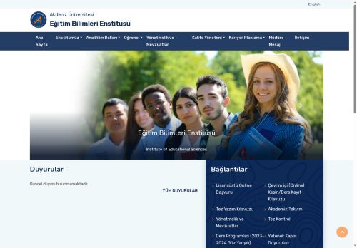 Eğitim Bilimleri Enstitüsü-Ana Sayfa