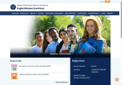 Sağlık Bilimleri Enstitüsü-Ana Sayfa