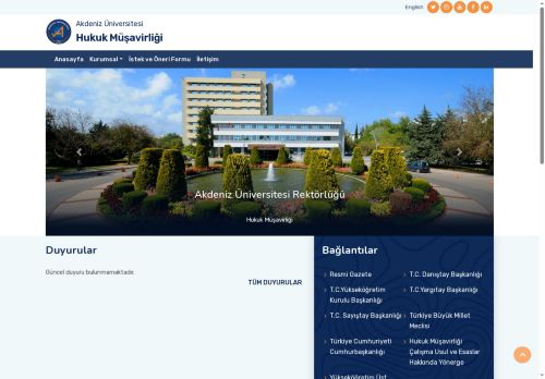 Hukuk Müşavirliği-Ana Sayfa