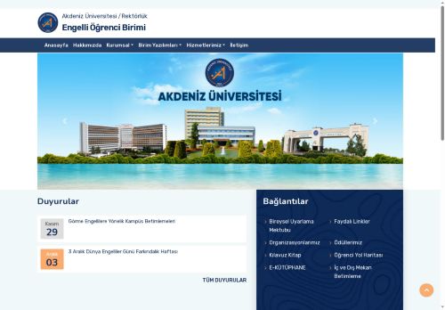 Engelli Öğrenci Birimi-Ana Sayfa