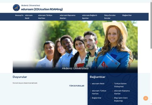 Eduroam-Ana Sayfa