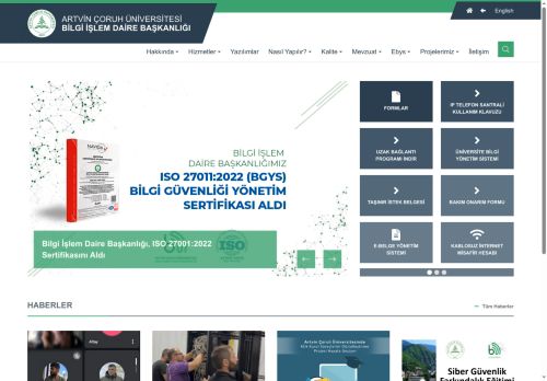 Bilgi İşlem Daire Başkanlığı - Artvin Çoruh Üniversitesi