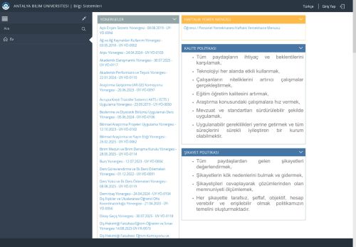 ANTALYA BİLİM ÜNİVERSİTESİ