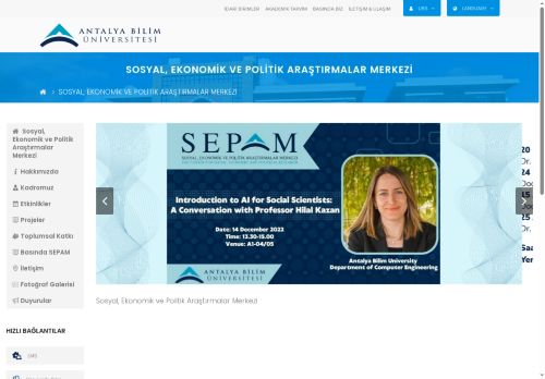 Ana Sayfa             | SOSYAL, EKONOMİK VE POLİTİK ARAŞTIRMALAR MERKEZİ