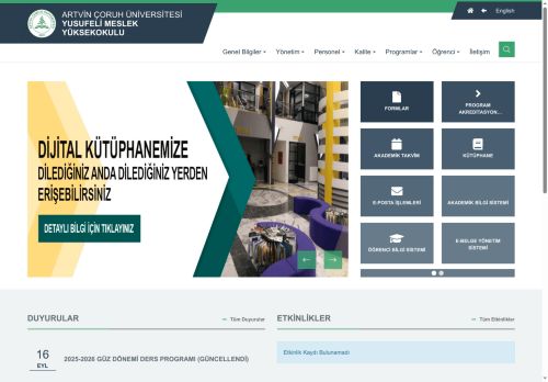 Yusufeli Meslek Yüksekokulu - Artvin Çoruh Üniversitesi