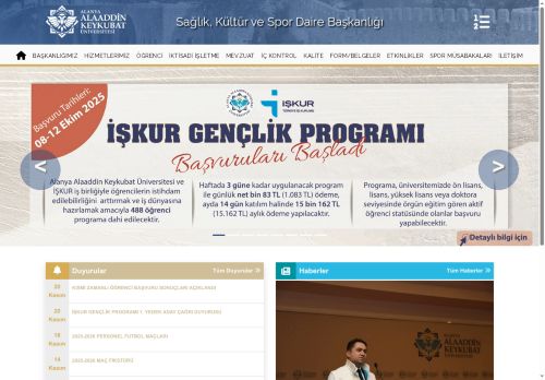 ALKÜ | Sağlık, Kültür ve Spor Daire Başkanlığı