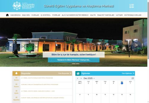 ALKÜ | Sürekli Eğitim Uygulama ve Araştırma Merkezi