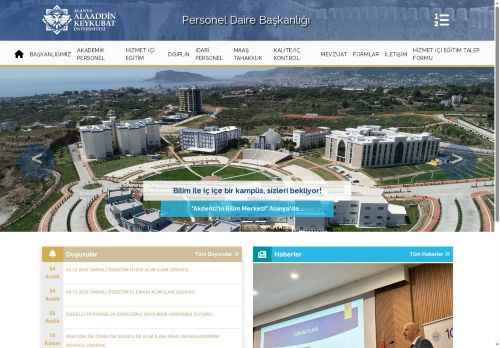 ALKÜ | Personel Daire Başkanlığı