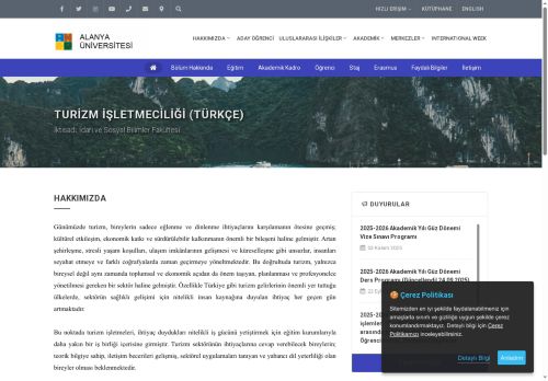 Turizm İşletmeciliği (Türkçe)